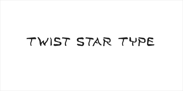 Twist Star Type Logo