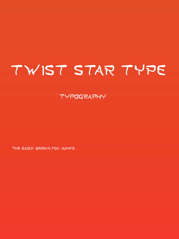 Twist Star Type Poster