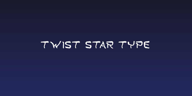 Twist Star Type Social Header
