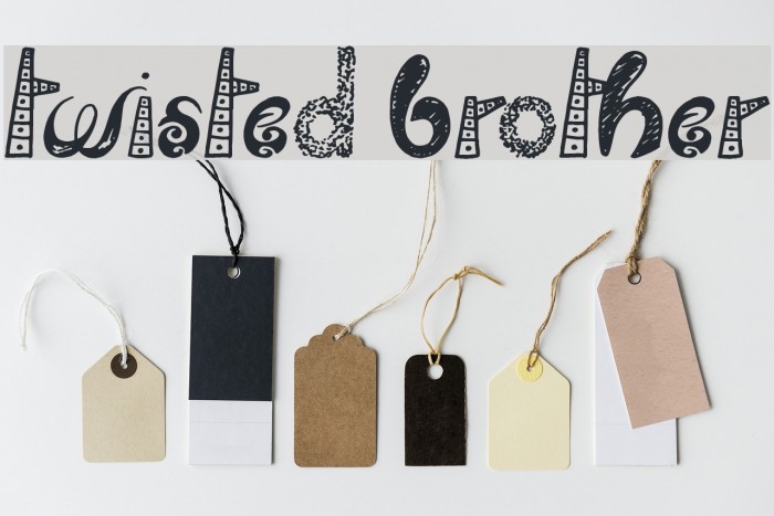 Twisted Brother Font examples