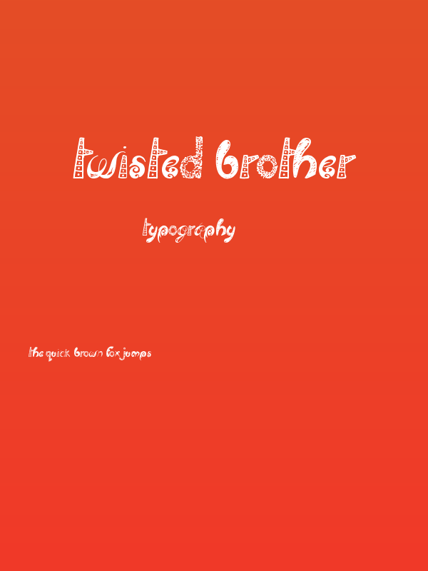 Twisted Brother Poster