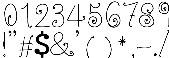 Twisted Circles Regular フォント その他の文字