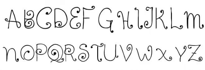 Twisted Circles Regular Font Litere mari