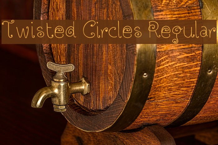 Twisted Circles Regular フォント examples