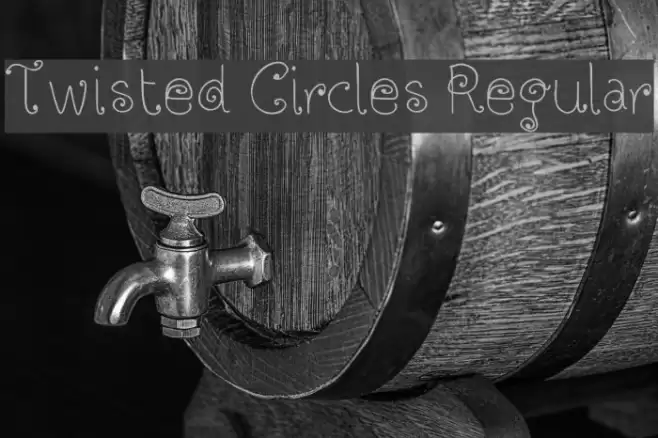 Twisted Circles Regular Font examples