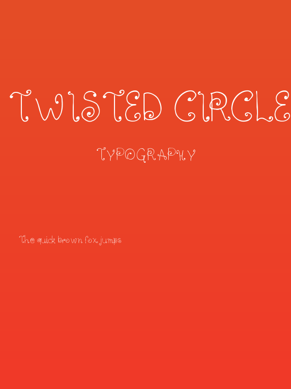 Twisted Circles Regular Poster