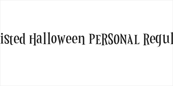 Twisted Halloween PERSONAL Regular Logo