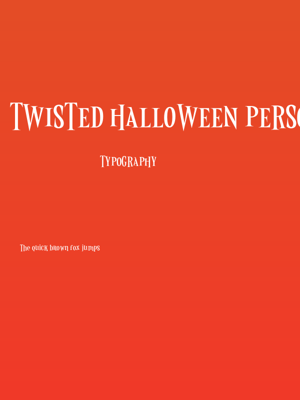 Twisted Halloween PERSONAL Regular Poster