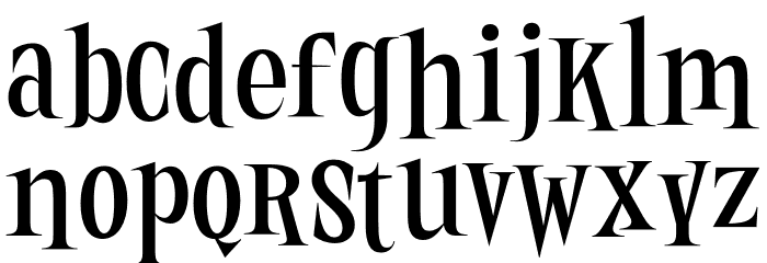 Twisted Halloween PERSONAL Regular Font LOWERCASE