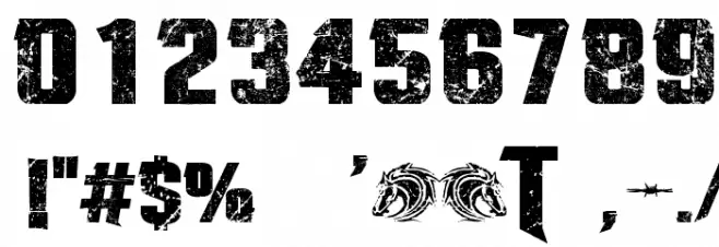 Twisted Stallions Font OTHER CHARS