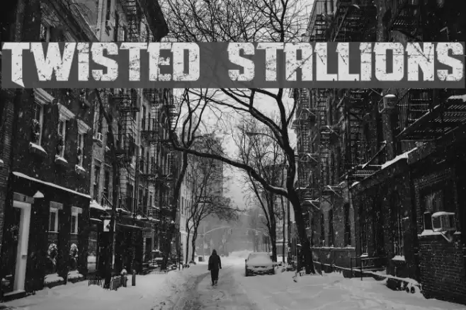 Twisted Stallions Font examples