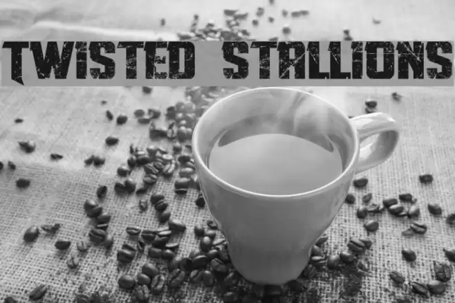 Twisted Stallions Font examples