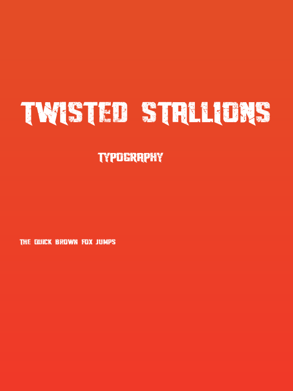 Twisted Stallions Poster