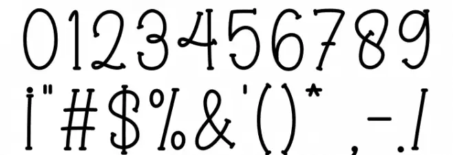 Twister Candy Font OTHER CHARS