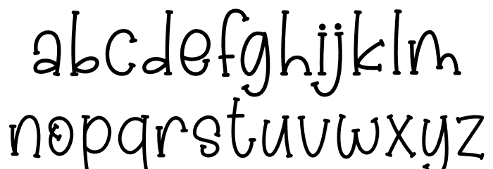 Twister Candy Font LOWERCASE