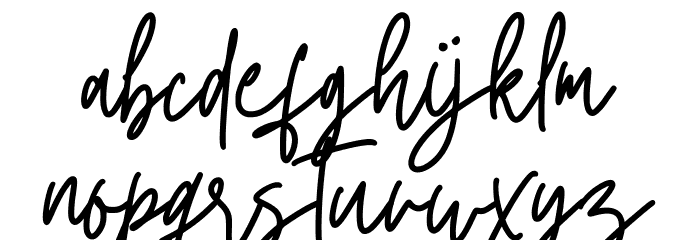 Twister Font LOWERCASE