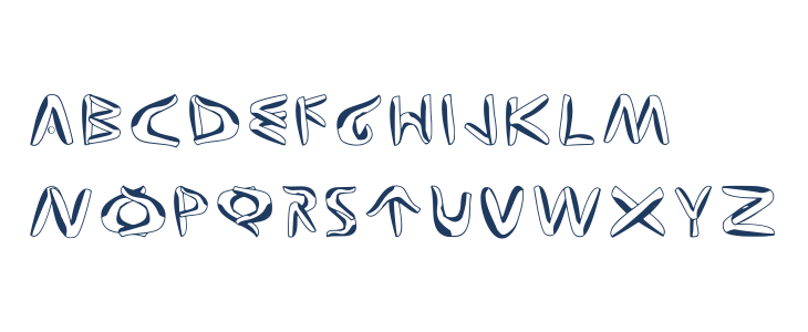 Twisting Fingers Regular Lowercase