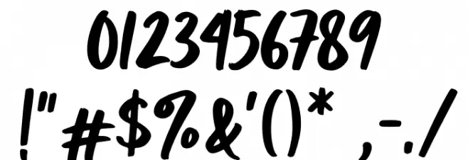 Twistko Font OTHER CHARS