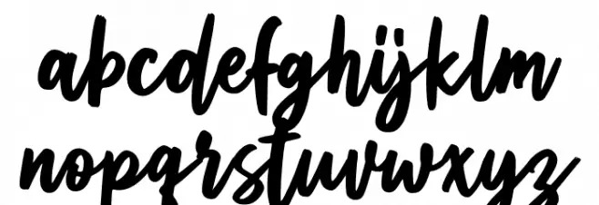 Twistko Font LOWERCASE