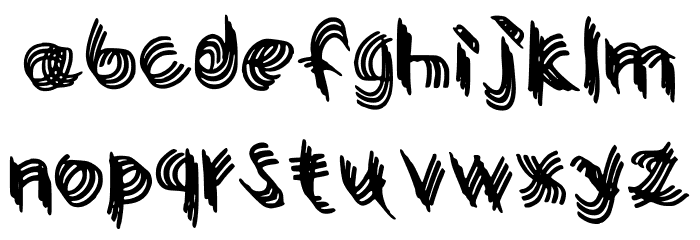 Twisty Girlz Regular Font LOWERCASE