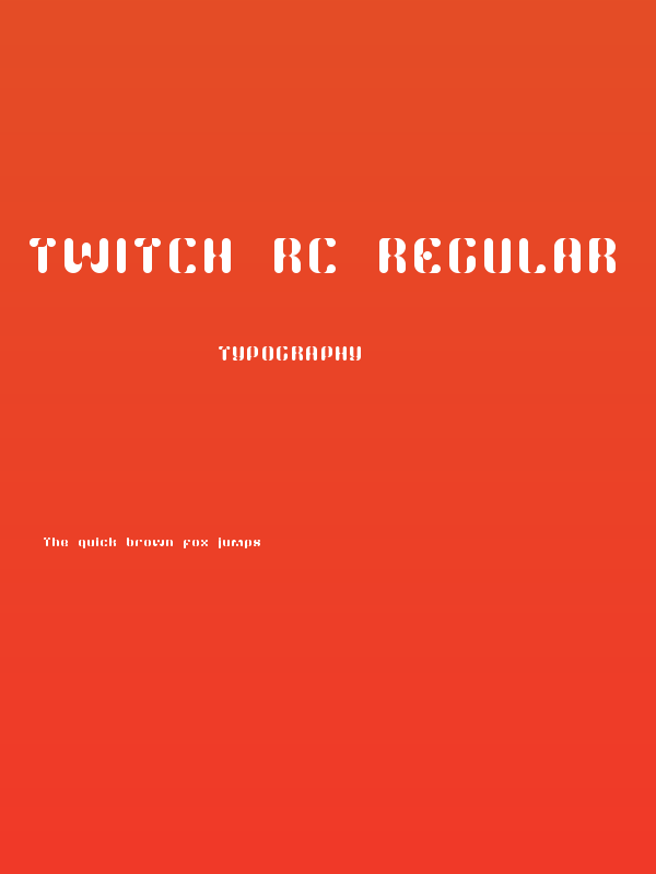 Twitch RC Regular Poster