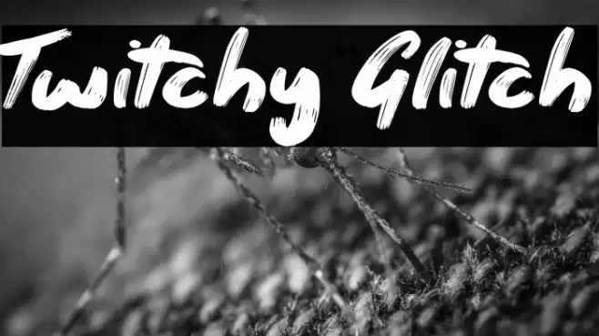 Twitchy Glitch Caratteri examples