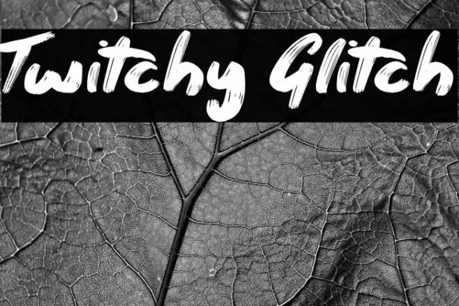 Twitchy Glitch Caratteri examples