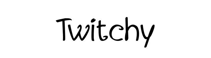 Twitchy  font caratteri gratis