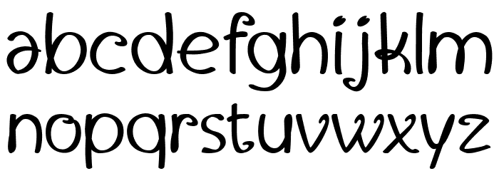 Twitchy Font LOWERCASE