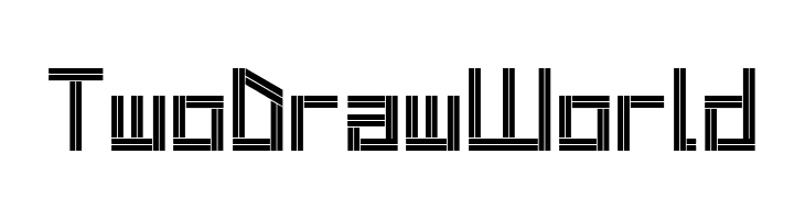 Two Draw World  免费字体下载
