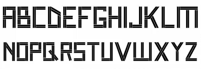Two Draw World Schriftart Groß