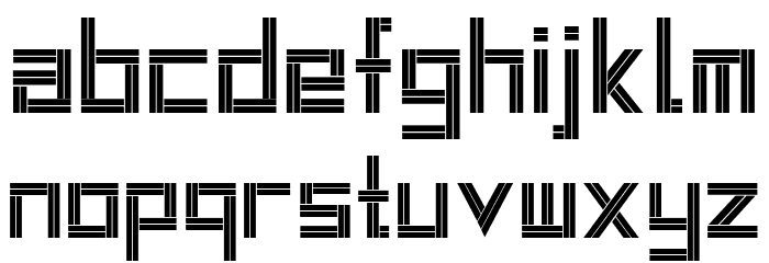 Two Draw World Font LOWERCASE