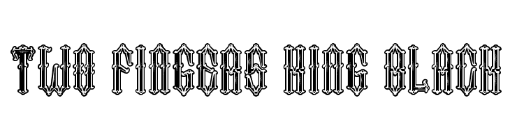 Two Fingers King Black Font