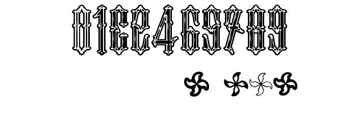 Two Fingers King Black Font OTHER CHARS