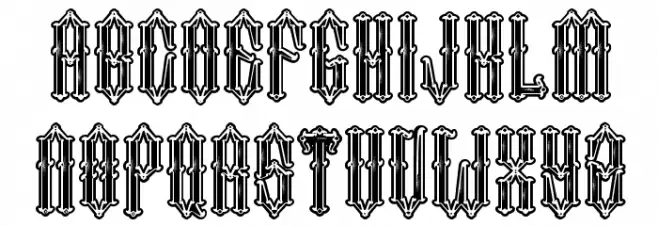 Two Fingers King Black फ़ॉन्ट लोअरकेस