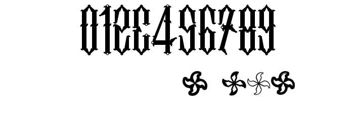 Two Fingers King Light Font OTHER CHARS