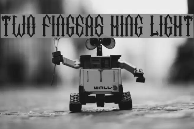 Two Fingers King Light Font examples