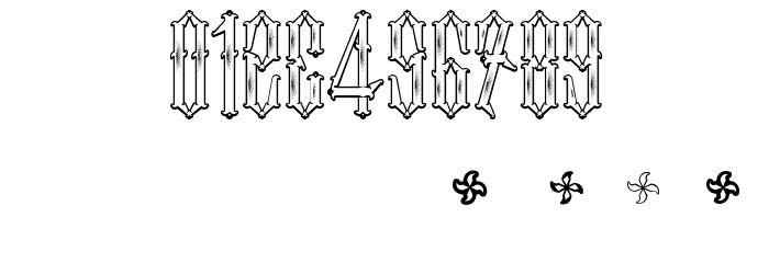 Two Fingers King Font OTHER CHARS
