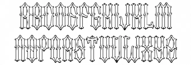 Two Fingers King Schriftart Groß