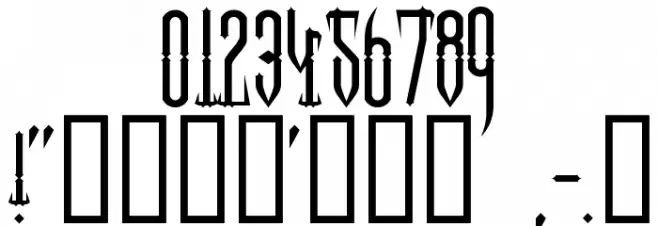 Two Gun Johann Font OTHER CHARS