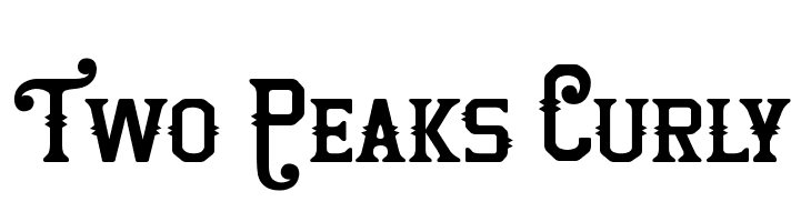 Two Peaks Curly  font caratteri gratis