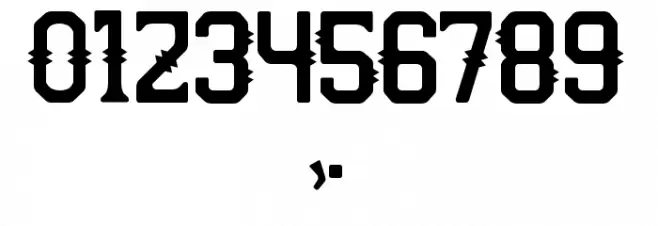 Two Peaks Curly Font OTHER CHARS