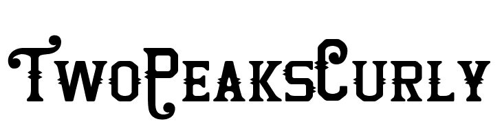Two Peaks Curly  Free Fonts Download