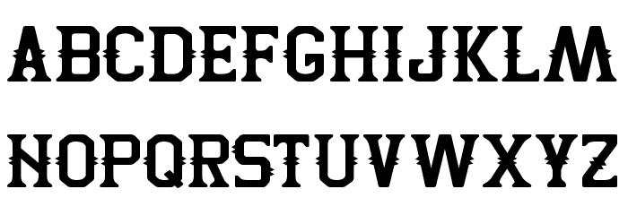 Two Peaks Curly Font LOWERCASE