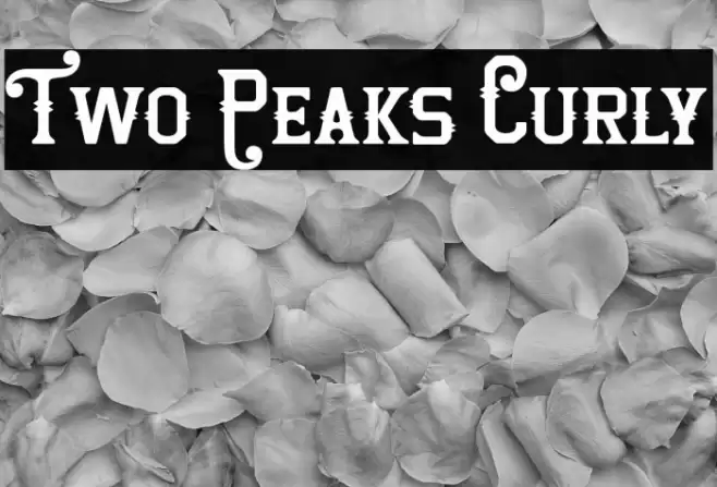 Two Peaks Curly Font examples