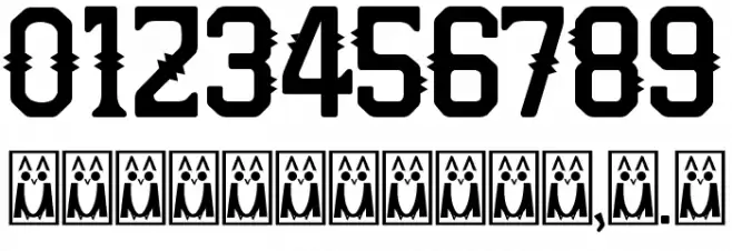 Two Peaks Font OTHER CHARS