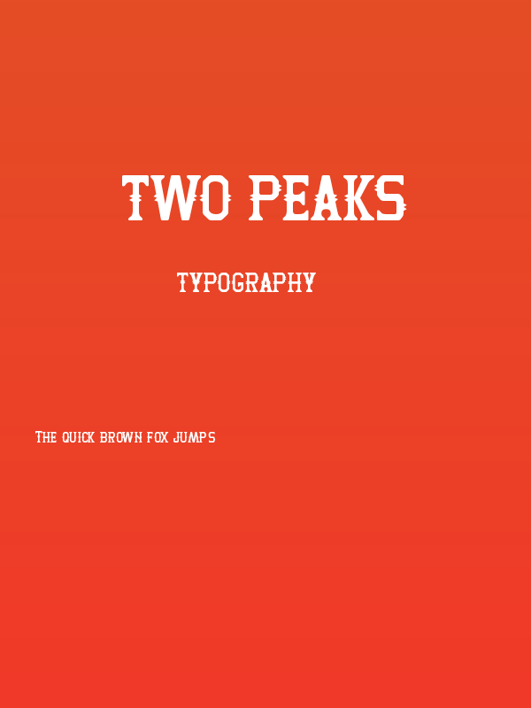 Two Peaks Poster