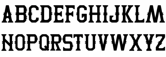 Two Peaks Schriftart Groß