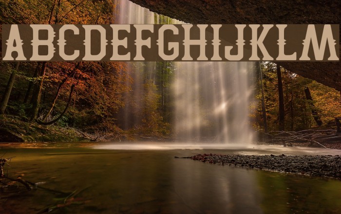 Two Peaks Font examples