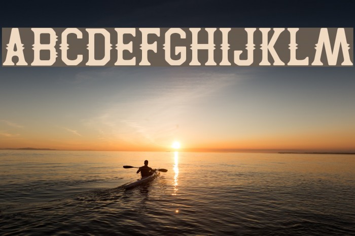 Two Peaks Font examples